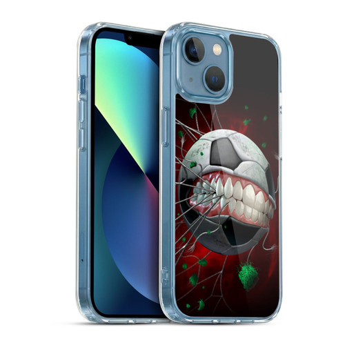 Tom Wood Monsters Soccer Soft Gel Case for Apple iPhone 13 Mini & MagSafe