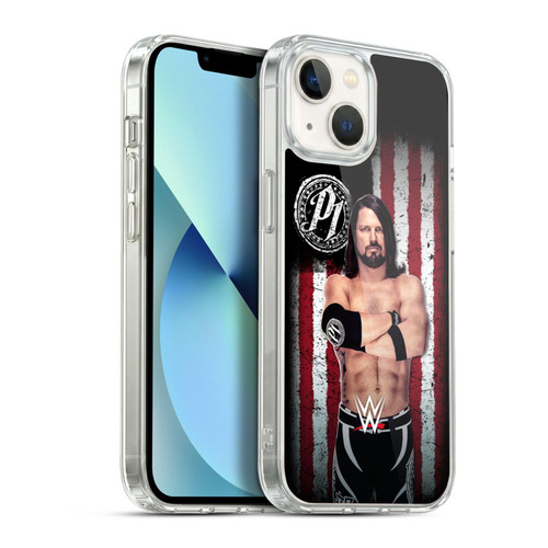 WWE American Flag Superstars AJ Styles Soft Gel Case for Apple iPhone 13