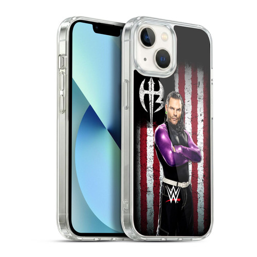 WWE American Flag Superstars Jeff Hardy Soft Gel Case for Apple iPhone 13