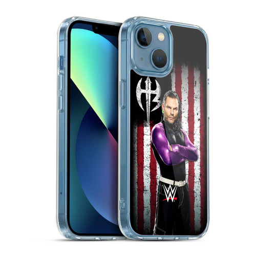 WWE American Flag Superstars Jeff Hardy Soft Gel Case for Apple iPhone 13 Mini & MagSafe
