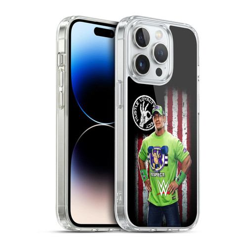 WWE American Flag Superstars John Cena Soft Gel Case for Apple iPhone 13 Pro & MagSafe