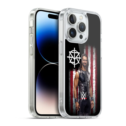 WWE American Flag Superstars Seth Rollins Soft Gel Case for Apple iPhone 13 Pro & MagSafe
