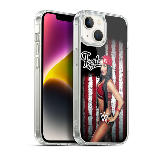 WWE American Flag Superstars Nikki Bella Soft Gel Case for Apple iPhone 14