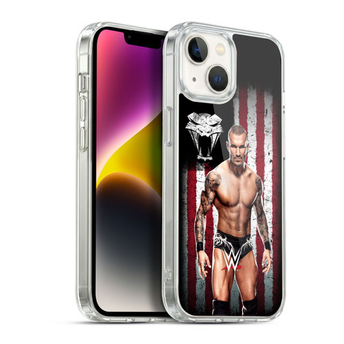 WWE American Flag Superstars Randy Orton Soft Gel Case for Apple iPhone 14