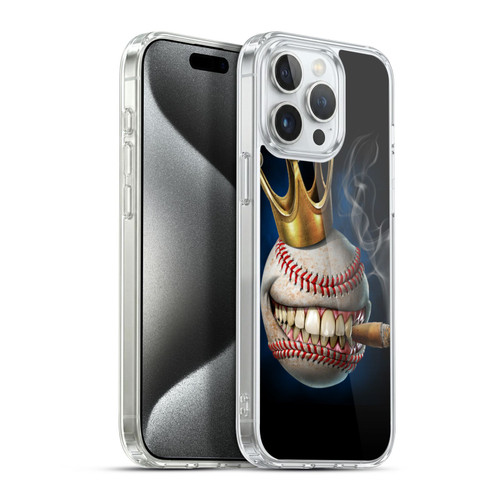 Tom Wood Monsters King Of Baseball Soft Gel Case for Apple iPhone 15 Pro Max & MagSafe