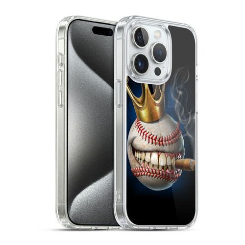 Tom Wood Monsters King Of Baseball Soft Gel Case for Apple iPhone 15 Pro & MagSafe