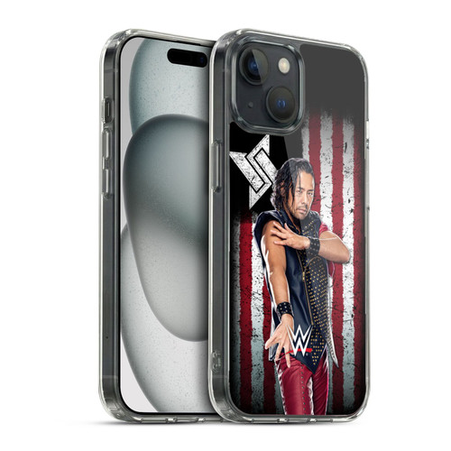 WWE American Flag Superstars Shinsuke Nakamura Soft Gel Case for Apple iPhone 15 & MagSafe
