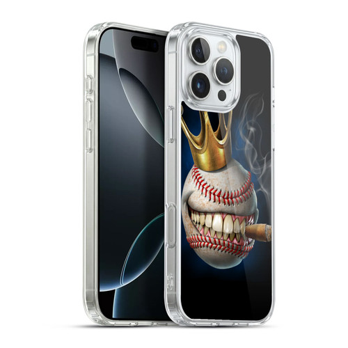 Tom Wood Monsters King Of Baseball Soft Gel Case for Apple iPhone 16 Pro Max & MagSafe
