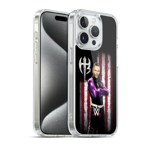 WWE American Flag Superstars Jeff Hardy Soft Gel Case for Apple iPhone 15 Pro & MagSafe