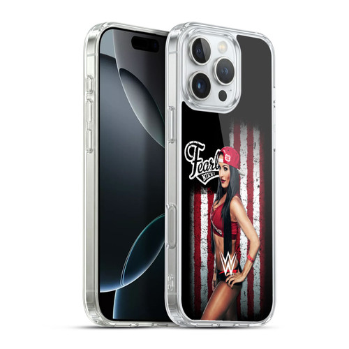 WWE American Flag Superstars Nikki Bella Soft Gel Case for Apple iPhone 16 Pro Max & MagSafe