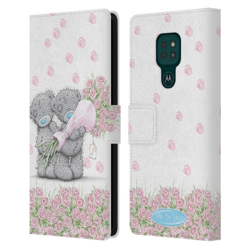 Me To You ALL About Love Pink Roses Leather Book Wallet Case Cover For Motorola Moto G9 Play