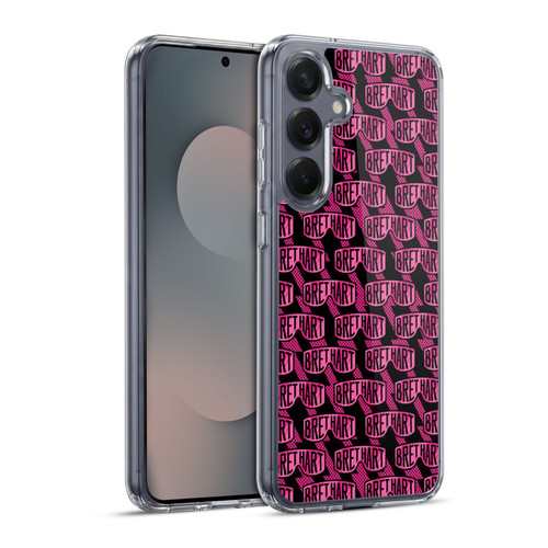 WWE Bret Hart Pattern Soft Gel Case for Samsung Galaxy S25+ & MagSafe