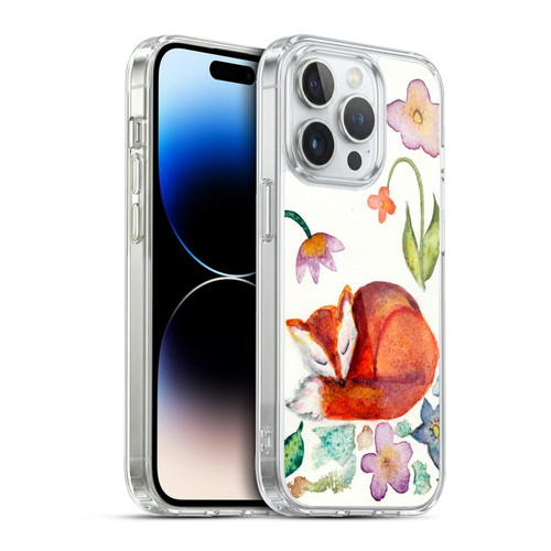 Wyanne Animals Fox Napping In The Garden Soft Gel Case for Apple iPhone 13 Pro & MagSafe