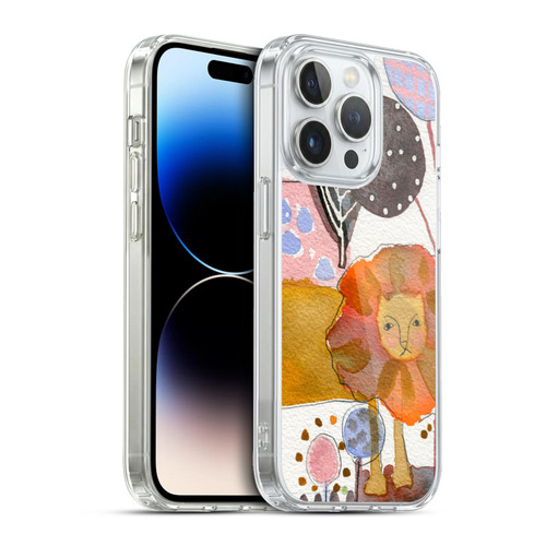 Wyanne Animals Watercolour Lion Soft Gel Case for Apple iPhone 13 Pro & MagSafe