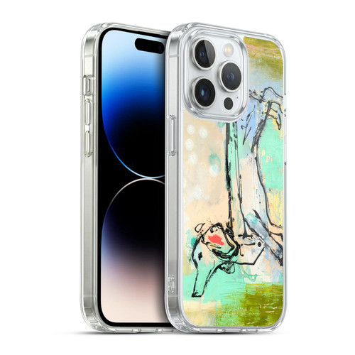 Wyanne Animals Dog Sketch Soft Gel Case for Apple iPhone 14 Pro & MagSafe
