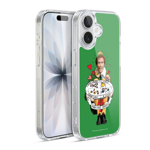 Elf Movie Graphics 2 Buddy Food Groups Soft Gel Case for Apple iPhone 17