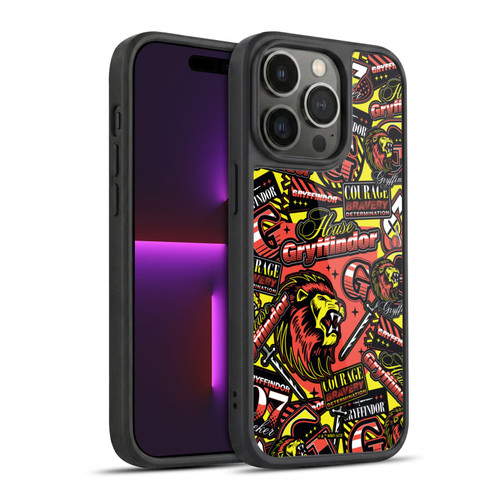 Harry Potter Badge Up House Gryffindor Gel Armour Case For Apple iPhone 14 Pro