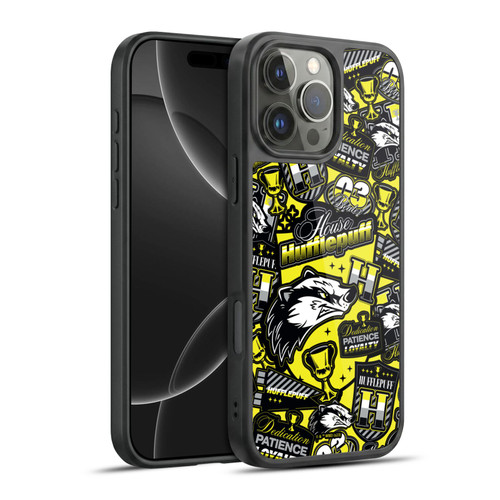 Harry Potter Badge Up House Hufflepuff Gel Armour Case For Apple iPhone 16 Pro Max