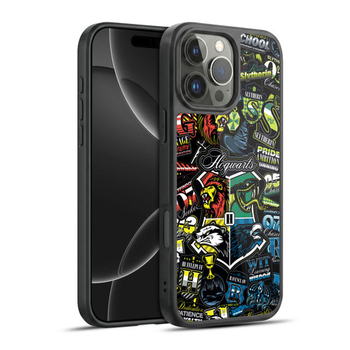 Harry Potter Badge Up Hogwarts Gel Armour Case For Apple iPhone 16 Pro Max
