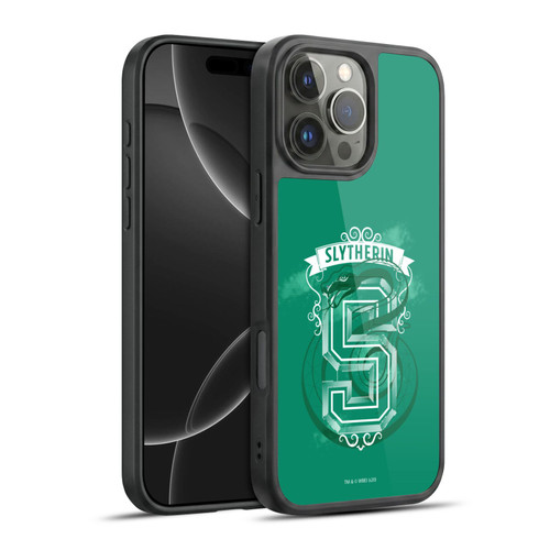 Harry Potter Deathly Hallows XVIII Slytherin 2 Gel Armour Case For Apple iPhone 16 Pro Max