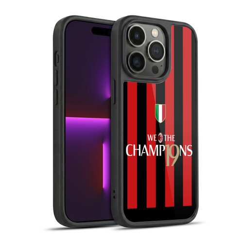 AC Milan 2022/23 Scudetto Home Kit Champions Gel Armour Case For Apple iPhone 14 Pro
