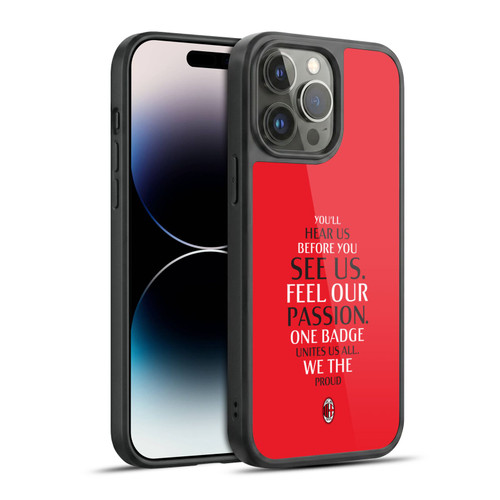 AC Milan Art Typography Gel Armour Case For Apple iPhone 14 Pro Max