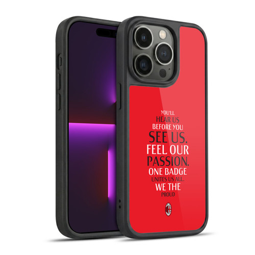 AC Milan Art Typography Gel Armour Case For Apple iPhone 14 Pro