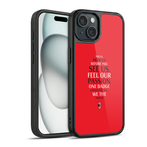AC Milan Art Typography Gel Armour Case For Apple iPhone 15