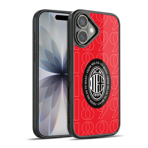 AC Milan Art 1899 Black Logo Gel Armour Case For Apple iPhone 17