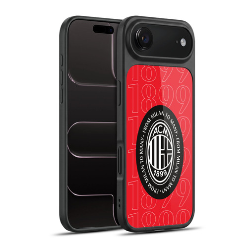 AC Milan Art 1899 Black Logo Gel Armour Case For Apple iPhone 17 Air