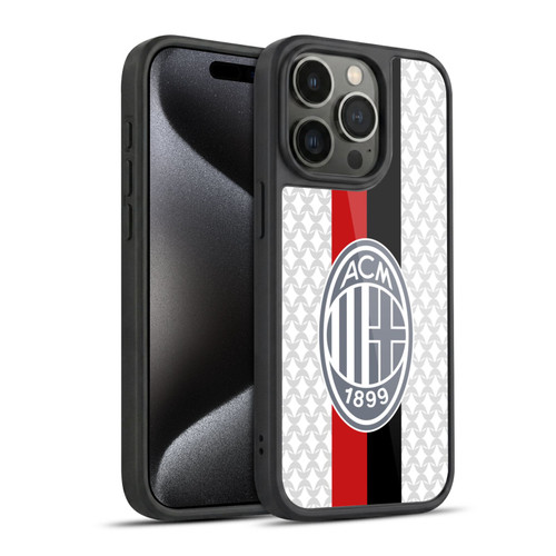 AC Milan 2023/24 Crest Kit Away Gel Armour Case For Apple iPhone 15 Pro