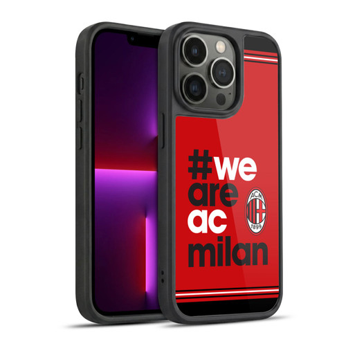 AC Milan Crest Stripes Gel Armour Case For Apple iPhone 13 Pro