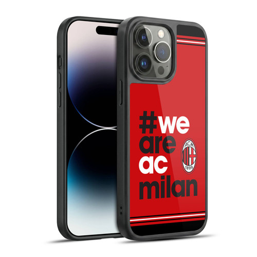 AC Milan Crest Stripes Gel Armour Case For Apple iPhone 14 Pro Max