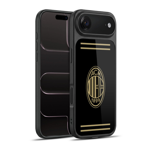 AC Milan Crest Black And Gold Gel Armour Case For Apple iPhone 17 Air