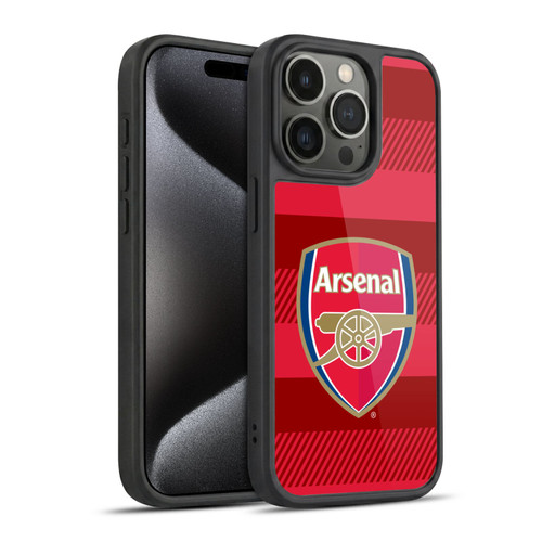 Arsenal FC Crest 2 Training Red Gel Armour Case For Apple iPhone 15 Pro