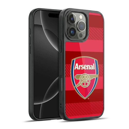 Arsenal FC Crest 2 Training Red Gel Armour Case For Apple iPhone 16 Pro Max