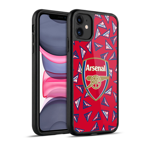 Arsenal FC Logos Geometric Pattern Gel Armour Case For Apple iPhone 11