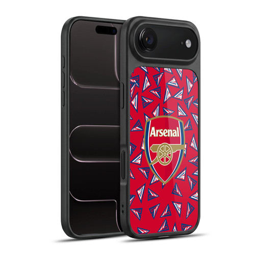 Arsenal FC Logos Geometric Pattern Gel Armour Case For Apple iPhone 17 Air