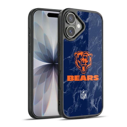 NFL Chicago Bears Graphics Coloured Marble Gel Armour Case For Apple iPhone 17