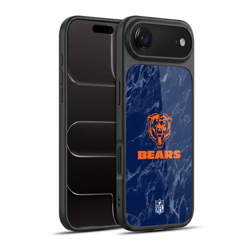 NFL Chicago Bears Graphics Coloured Marble Gel Armour Case For Apple iPhone 17 Air
