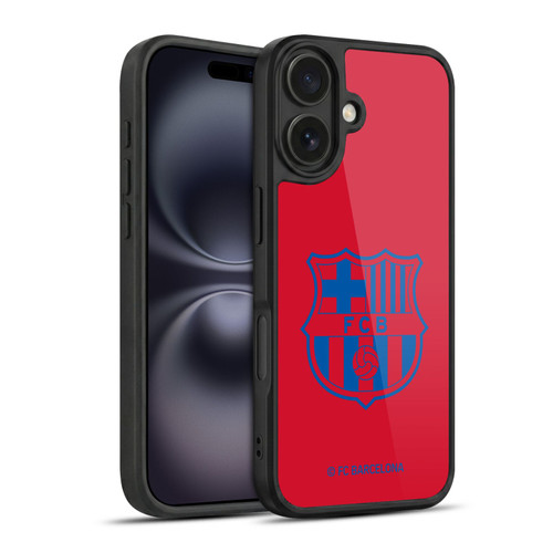 FC Barcelona Crest Patterns Red Gel Armour Case For Apple iPhone 16