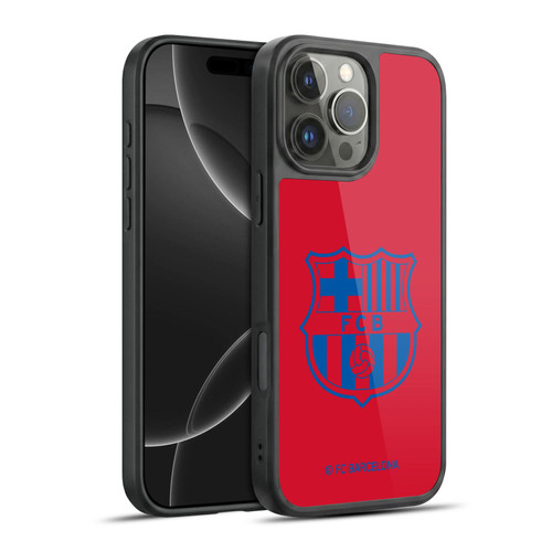 FC Barcelona Crest Patterns Red Gel Armour Case For Apple iPhone 16 Pro Max
