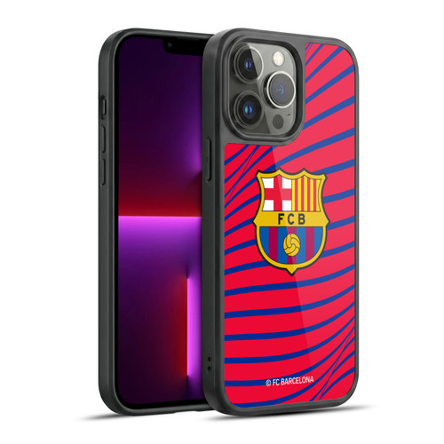 FC Barcelona Graphics Texture Gel Armour Case For Apple iPhone 13 Pro Max