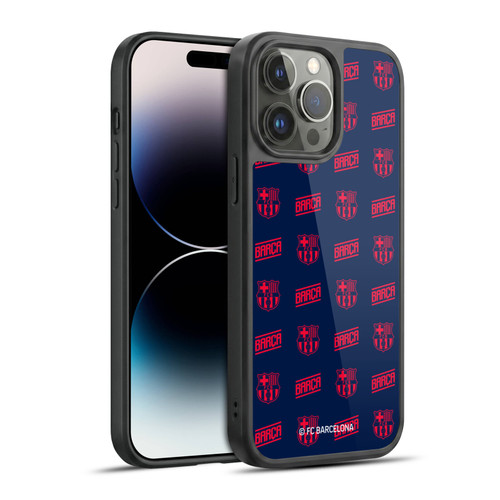 FC Barcelona Graphics Crest Pattern Gel Armour Case For Apple iPhone 14 Pro Max