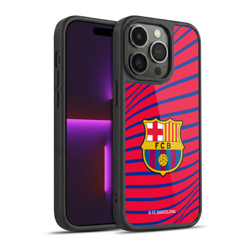 FC Barcelona Graphics Texture Gel Armour Case For Apple iPhone 14 Pro