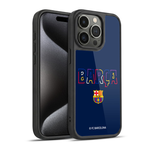 FC Barcelona Graphics Neon Barca Gel Armour Case For Apple iPhone 15 Pro