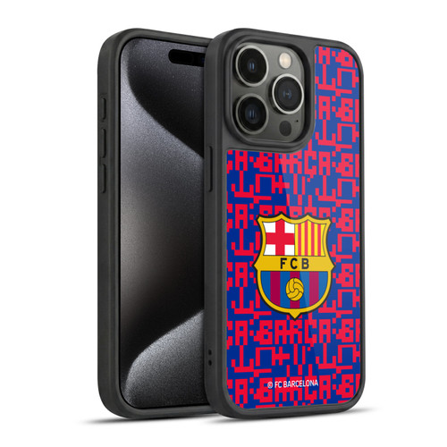 FC Barcelona Graphics Pattern Gel Armour Case For Apple iPhone 15 Pro