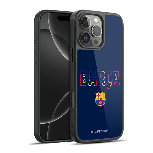 FC Barcelona Graphics Neon Barca Gel Armour Case For Apple iPhone 16 Pro Max