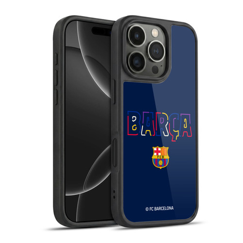 FC Barcelona Graphics Neon Barca Gel Armour Case For Apple iPhone 16 Pro