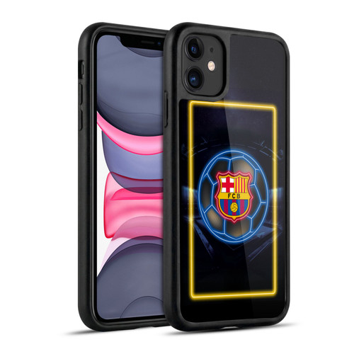 FC Barcelona Neon Logo Gel Armour Case For Apple iPhone 11